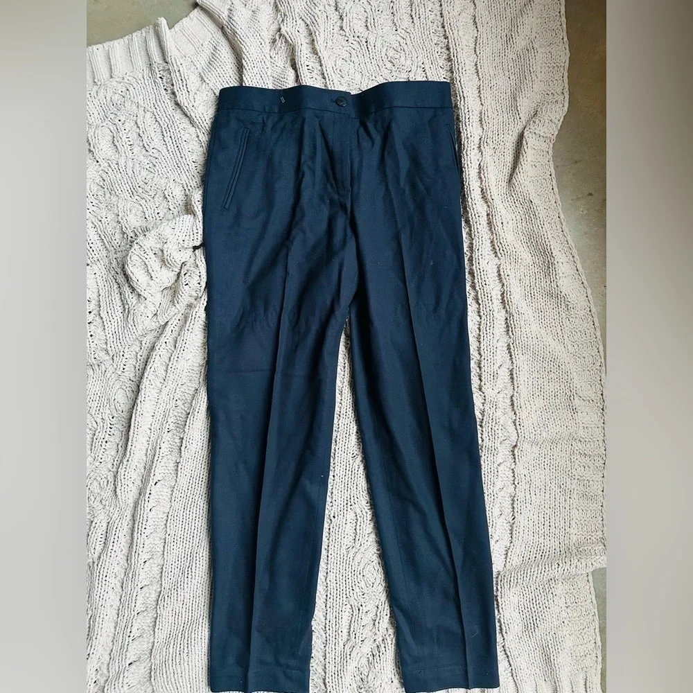 Tory Burch navy wool trouser pants size 6